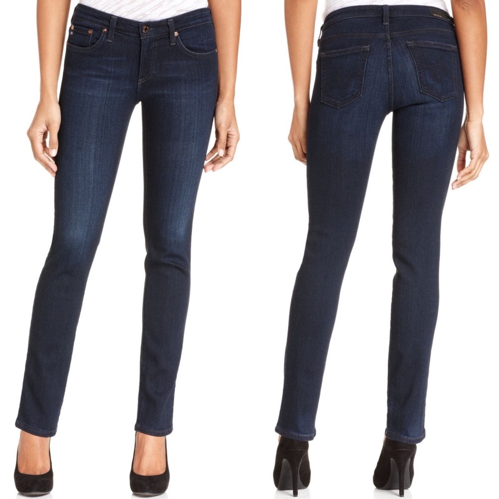 ✨NWT✨ AG ADRIANO GOLDSCHMIED The Stilt Cigarette Leg Skinny Straight Jean SZ 28